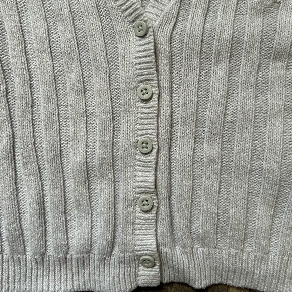 Hollister grey cropped cardigan - Picture 4 of 5